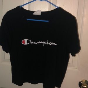 Champion black crop top